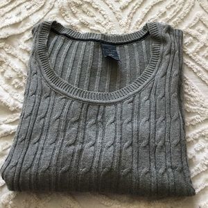 Gray Ribbed Sweater